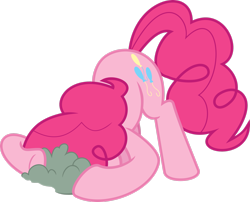 Size: 2727x2199 | Tagged: safe, artist:flizzick, derpibooru import, pinkie pie, earth pony, pony, putting your hoof down, season 2, female, high res, mare, pink mane, pink tail, simple background, solo, tail, transparent background, vector