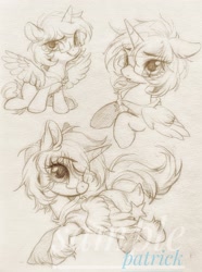 Size: 1627x2186 | Tagged: safe, artist:paipaishuaige, derpibooru import, oc, oc only, alicorn, pony, chest fluff, glasses, solo, spread wings, traditional art, unshorn fetlocks, wings