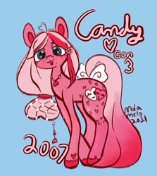 Size: 933x1045 | Tagged: safe, artist:molamelo, derpibooru import, pony, candy heart, raspberry, smiling, solo, tongue, tongue out