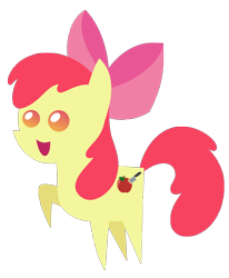 Size: 1878x2278 | Tagged: safe, artist:reitanna-seishin, derpibooru import, apple bloom, earth pony, pony, alternate cutie mark, female, filly, foal, pointy ponies, simple background, solo, transparent background, vector