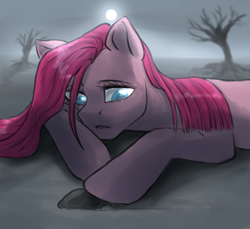 Size: 1488x1364 | Tagged: safe, artist:not-ordinary-pony, derpibooru exclusive, derpibooru import, pinkie pie, earth pony, pony, female, mare, pinkamena diane pie, sad, solo