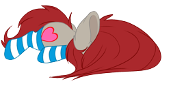 Size: 1906x984 | Tagged: safe, artist:red_moonwolf, derpibooru import, oc, oc only, oc:ponepony, earth pony, pony, clothes, exhausted, faceplant, female, hair covering face, simple background, socks, solo, striped socks, transparent background