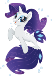 Size: 712x1039 | Tagged: safe, artist:frostdrxp9, derpibooru import, rarity, seapony (g4), unicorn, my little pony: the movie, blue eyes, blue tail, bubble, colored pupils, dorsal fin, female, fish tail, flowing mane, flowing tail, horn, looking at you, open mouth, open smile, seaponified, seapony rarity, simple background, smiling, solo, species swap, tail, transparent background, vector