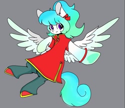 Size: 831x719 | Tagged: artist needed, safe, derpibooru import, oc, oc only, oc:maple snow, pegasus, clothes, female, simple background, solo