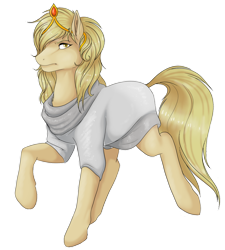 Size: 1024x1136 | Tagged: safe, artist:starcutx, derpibooru import, oc, oc only, earth pony, pony, clothes, crown, dress, female, frown, jewelry, mare, regalia, simple background, solo, transparent background