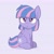 Size: 1557x1557 | Tagged: safe, artist:shinodage, wind sprint, pegasus, pony, angry, cute, female, filly, foal, frown, grumpy, looking at you, madorable, simple background, sitting, solo, sprintabetes