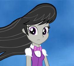 Size: 1280x1142 | Tagged: safe, artist:hakdurbin, derpibooru import, octavia melody, equestria girls, female, hair blowing, solo