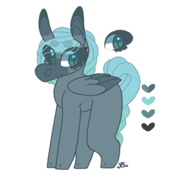 Size: 1963x1963 | Tagged: safe, artist:shinyantlers, derpibooru import, oc, oc only, pegasus, pony, colored wings, pegasus oc, signature, simple background, solo, transparent background, two toned wings, wings