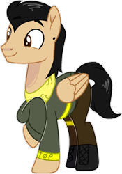 Size: 940x1343 | Tagged: safe, artist:rickysocks, derpibooru import, oc, pegasus, pony, clothes, male, simple background, solo, stallion, transparent background