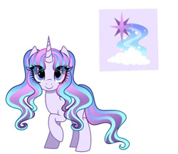 Size: 750x647 | Tagged: safe, artist:moonbatz, derpibooru import, oc, oc:dream chaser, pony, unicorn, female, mare, simple background, solo, white background