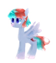 Size: 1048x1185 | Tagged: safe, artist:laurasrxfgcc, derpibooru import, oc, oc only, pegasus, pony, grey skin, simple background, solo, white background