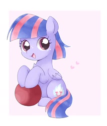 Size: 1699x1996 | Tagged: safe, artist:ginmaruxx, derpibooru import, wind sprint, pegasus, pony, buckball, cute, female, filly, foal, heart, looking at you, smiling, smiling at you, solo, sprintabetes