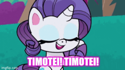 Size: 360x202 | Tagged: safe, derpibooru import, screencap, rarity, pony, unicorn, a camping we will go, my little pony: pony life, animated, cute, eyes closed, eyeshadow, female, gif, lucky star, makeup, raribetes, timotei