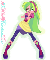 Size: 1024x1229 | Tagged: safe, artist:xxfluffypachirisuxx, derpibooru import, lemon zest, dance magic, equestria girls, spoiler:eqg specials, clothes, female, simple background, solo, transparent background