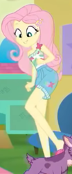 Size: 450x1077 | Tagged: safe, derpibooru import, screencap, fluttershy, goat, better together, equestria girls, spring breakdown, cropped, female, solo