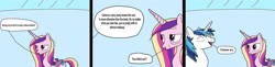 Size: 1280x314 | Tagged: safe, artist:chanyhuman, derpibooru import, princess cadance, shining armor, alicorn, pony, unicorn, activism, comedy, comic, comic strip, deviantart, female, male, mare, messy hair, messy mane, positive body image, shiningcadance, shipping, stallion, straight, uplifting, wrinkles