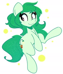 Size: 1996x2339 | Tagged: safe, artist:kindakismet, derpibooru import, wallflower blush, earth pony, pony, ponified, simple background, smiling, solo, white background