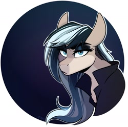 Size: 1977x1963 | Tagged: safe, artist:zahsart, derpibooru import, oc, oc only, earth pony, pony, clothes, frown, lidded eyes, looking at you, shirt, solo, unamused