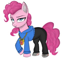 Size: 483x477 | Tagged: safe, artist:houl2902, derpibooru import, pinkie pie, pony, rapper pie, simple background, solo, white background