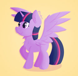 Size: 1024x1004 | Tagged: safe, artist:exobass, derpibooru import, twilight, twilight sparkle, twilight sparkle (alicorn), alicorn, pony, chest fluff, female, lineless, solo