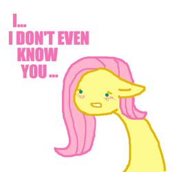 Size: 500x500 | Tagged: safe, artist:askpinkiepieandfriends, derpibooru import, fluttershy, pegasus, pony, ask, blushing, dialogue, ears, female, floppy ears, mare, marriage proposal, simple background, solo, tumblr, white background