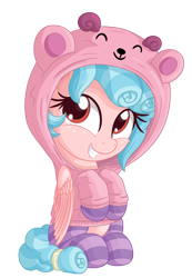Size: 1717x2478 | Tagged: safe, artist:vito, cozy glow, pegasus, pony, clothes, cozybetes, cute, featured image, female, filly, foal, hoodie, simple background, solo, transparent background