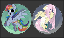 Size: 4167x2500 | Tagged: safe, artist:syrupyyy, derpibooru import, fluttershy, rainbow dash, ghost, ghost pony, pegasus, pony, undead, zombie, clothes, costume, halloween, halloween costume, holiday