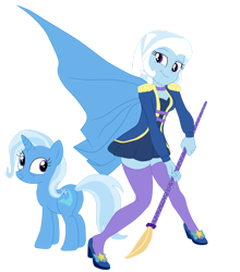 Size: 1280x1455 | Tagged: safe, artist:gmaplay, derpibooru import, trixie, better together, equestria girls, street magic with trixie, accessory swap, simple background, solo, spear, sword, the great and powerful, transparent background, weapon