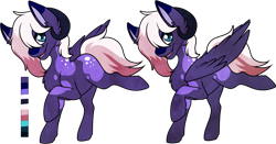 Size: 1280x672 | Tagged: safe, artist:velnyx, derpibooru import, oc, oc:gusty orchard, pegasus, pony, horns, male, simple background, solo, stallion, transparent background