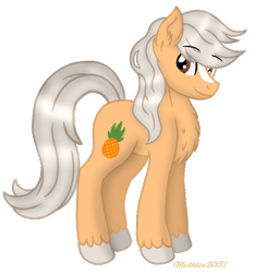 Size: 683x729 | Tagged: safe, artist:madlilon2051, derpibooru import, oc, oc only, earth pony, pony, chest fluff, earth pony oc, male, simple background, smiling, solo, stallion, transparent background, unshorn fetlocks