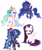 Size: 3180x3810 | Tagged: safe, artist:winnievincent, derpibooru import, princess celestia, princess luna, alicorn, pony, 80s princess luna, alternate hairstyle, angry, crown, cute, female, heart eyes, high res, jewelry, mare, open mouth, open smile, ponytail, punklestia, regalia, royal sisters, siblings, simple background, sisters, smiling, white background, wingding eyes