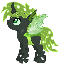 Size: 874x919 | Tagged: safe, artist:madlilon2051, derpibooru import, oc, oc:prince mantis, changeling, base used, changeling oc, female, green changeling, male, mare, offspring, parent:queen chrysalis, simple background, smiling, solo, transparent background