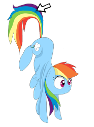 Size: 2150x2900 | Tagged: safe, artist:misspolycysticovary, derpibooru import, rainbow dash, pegasus, pony, arrow, computer mouse, cursor, desktop ponies, female, mare, pixel art, simple background, solo, sprite, suspended, transparent background