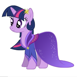 Size: 10000x10000 | Tagged: safe, artist:sirhcx, derpibooru import, twilight sparkle, unicorn twilight, pony, unicorn, beautiful, clothes, dress, female, journey of the spark, mare, simple background, smiling, solo, stars, transparent background, vector