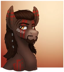 Size: 2804x3152 | Tagged: safe, artist:zahsart, derpibooru import, oc, oc only, earth pony, pony, facial hair, solo