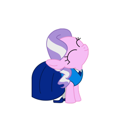 Size: 1280x1281 | Tagged: safe, artist:chanyhuman, derpibooru import, diamond tiara, earth pony, pony, aquamarine (steven universe), clothes, cosplay, costume, cute, deviantart, female, filly, foal, simple background, solo, steven universe, steven universe future, transparent background, vector