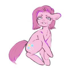 Size: 5000x5000 | Tagged: safe, artist:fiafae-penisenvy, artist:queen-fia, derpibooru import, pinkie pie, earth pony, pony, absurd resolution, beanbrows, crying, eyebrows, female, mare, pinkamena diane pie, simple background, solo, transparent background