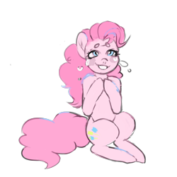 Size: 5000x5000 | Tagged: safe, artist:fiafae-penisenvy, artist:queen-fia, derpibooru import, pinkie pie, earth pony, pony, beanbrows, crying, eyebrows, female, mare, simple background, smiling, solo, transparent background