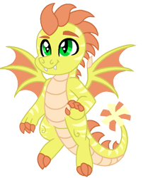 Size: 733x908 | Tagged: safe, artist:madlilon2051, derpibooru import, oc, oc only, dragon, base used, dragon oc, simple background, smiling, solo, transparent background