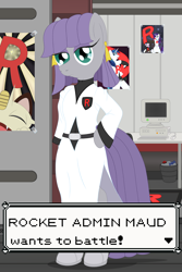 Size: 3200x4800 | Tagged: safe, alternate version, artist:fascismnotincluded, derpibooru import, maud pie, bipedal, pokémon, solo, team rocket