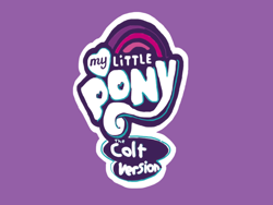 Size: 2048x1536 | Tagged: safe, artist:chanyhuman, derpibooru import, description at source, description is relevant, deviantart, my little colt, my little pony logo, rule 63, title, title card, title screen, title sequence