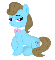 Size: 1875x2062 | Tagged: safe, artist:the smiling pony, derpibooru import, beauty brass, earth pony, pony, .svg available, bowtie, dreamworks face, female, lidded eyes, looking at you, mare, simple background, smiling, smiling at you, solo, svg, transparent background, vector