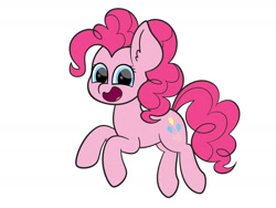 Size: 1280x960 | Tagged: safe, artist:veeayydee, derpibooru import, pinkie pie, earth pony, pony, simple background, solo, white background