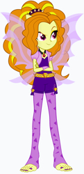 Size: 1256x2602 | Tagged: safe, artist:megaman-dbz, derpibooru import, adagio dazzle, human, equestria girls, rainbow rocks, barefoot, crossed arms, feet, nail polish, simple background, solo, toenail polish, toes, white background, wings