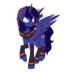 Size: 2500x2500 | Tagged: safe, derpibooru import, oc, oc only, oc:the blue mare, alicorn, pony, 2022 community collab, alicorn oc, blind, derpibooru community collaboration, female, horn, mare, simple background, solo, transparent background, wings