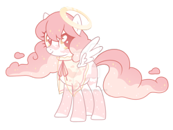 Size: 1600x1207 | Tagged: safe, artist:magicdarkart, derpibooru import, oc, pegasus, pony, female, halo, mare, simple background, solo, transparent background