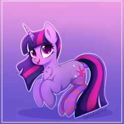 Size: 2000x2000 | Tagged: safe, artist:splashofsweet, derpibooru import, edit, editor:unofficial edits thread, twilight sparkle, unicorn twilight, pony, unicorn, chest fluff, clothes, cute, female, gradient background, looking at you, mare, open mouth, open smile, smiling, smiling at you, socks, solo, striped socks, twiabetes, white outline, wingless edit