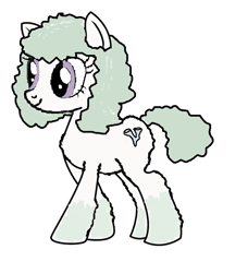 Size: 673x738 | Tagged: safe, artist:anonymous, oc, oc only, oc:lichen, pony, coat markings, female, mare, simple background, snowpony (species), socks (coat marking), solo, taiga pony, white background