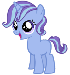 Size: 1114x1200 | Tagged: safe, derpibooru import, starlight glimmer, trixie, oc, oc:plasma sky, female, filly, foal, lesbian, magical lesbian spawn, offspring, parent:starlight glimmer, parent:trixie, parents:startrix, shipping, simple background, startrix, transparent background