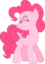 Size: 1877x2629 | Tagged: safe, artist:kehrminator, derpibooru import, pinkie pie, earth pony, pony, season 5, the cutie map, angry, female, simple background, transparent background, vector